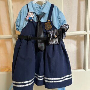Zootopia Judy Hopps Police Costume – Kids Halloween Outfit (Size 6-7T)